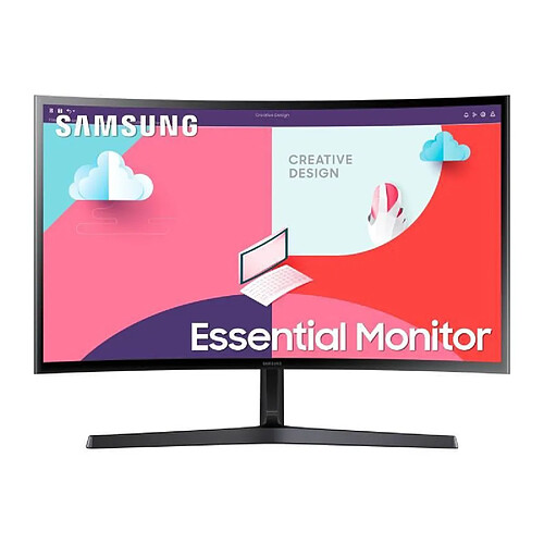 Ecran PC Incurvé - SAMSUNG LS27C366EAUXEN - 27 4K - Dalle VA - 4 ms - 60Hz - Inclinable