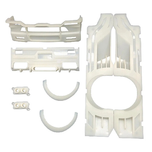 1/10 Plastique Blanc Entouré Kits Décoration Couverture pour WPL D12 Télécommande Modèle Véhicule Trcuks Mise à Niveau Pièces