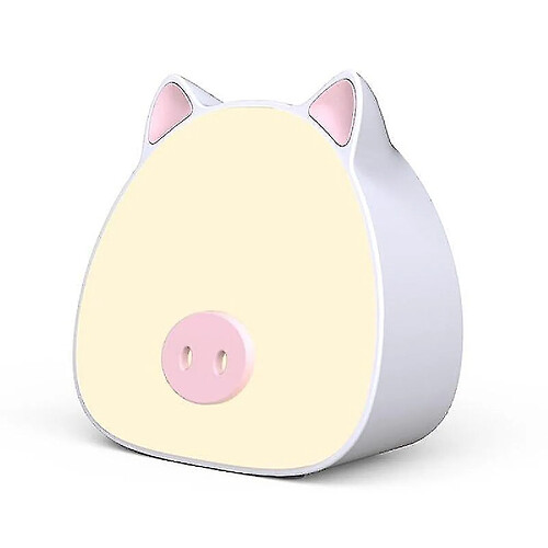 Universal Lampe mini-lumineuse mignonne lampe cochon blanc