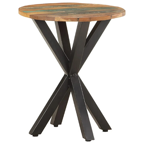 vidaXL Table d'appoint 48x48x56 cm Bois de récupération massif