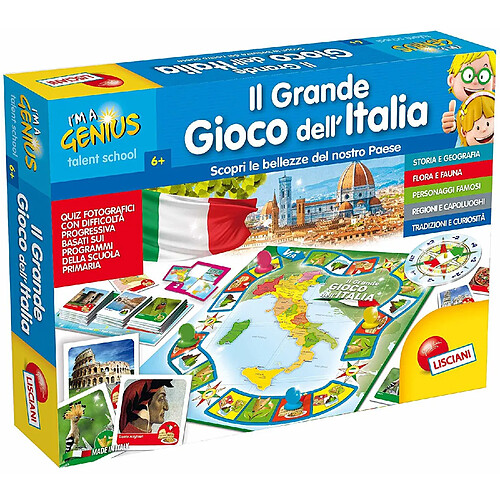 Lisciani Giochi Lisciani Jeux 51156 Le Grand Jeu de l'Italie