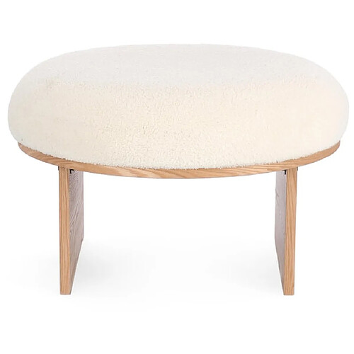 Bizzotto Pouf Tabouret Annuska Nat-Blanc