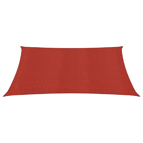 Helloshop26 Voile d'ombrage 160 g/m² rouge 4 x 4 m PEHD 02_0009277