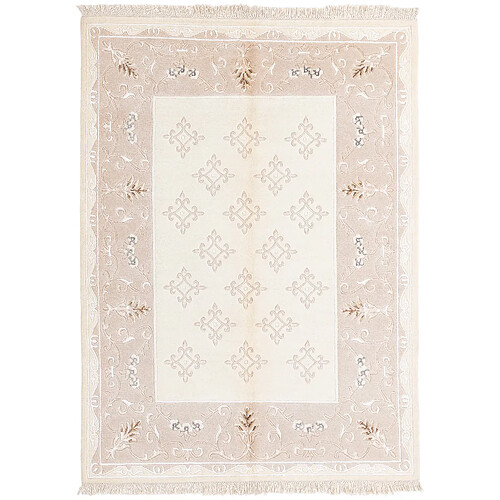 Vidal Tapis de laine 206x150 beige Darya