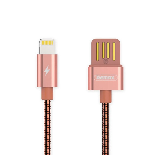 Wewoo Câble or rose pour iPhone X / 8 et 8 Plus / 7 7 Plus / 6 6 6 Plus 6 s Plus / iPad RC-080i 1 m USB à Lightning de chargement de données,