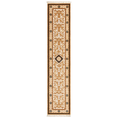 Vidal Tapis de couloir en laine 399x84 brun Darya