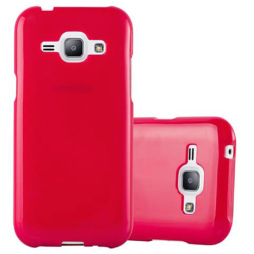 Cadorabo Coque Samsung Galaxy J1 2015 Etui en Rouge