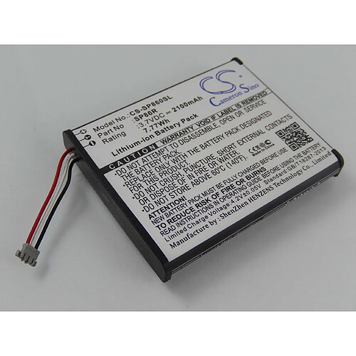 vhbw Batterie Li-Ion 2100mAh (3.7V) Manette de jeu pour console Sony Playstation PS Vita 2007, PCH-2007, PSV2000C6742, View comme 4-451-971-01, SP86R