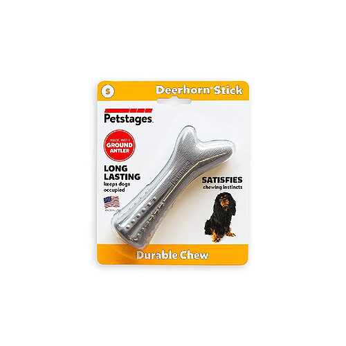 Petstages Deerhorn Corne à Mâcher Résistant pour Chien Petit Taille S