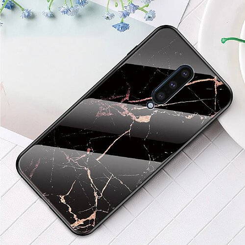 Coque en TPU combo motif marbre noir/or pour votre OnePlus 8