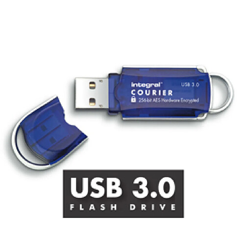 Integral Courier FIPS 197 Encrypted USB 3.0