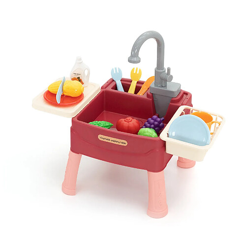 Évier pour Enfants Mini avec Circuit d'Eau et Robinet d'Arrêt Robincool Basin of Wash 45x26x39 cm 23 Accessoires Inclus