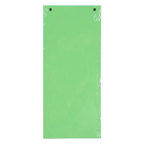 Exacompta Fiches intercalaires, 105 x 240 mm, vert - Lot de 7