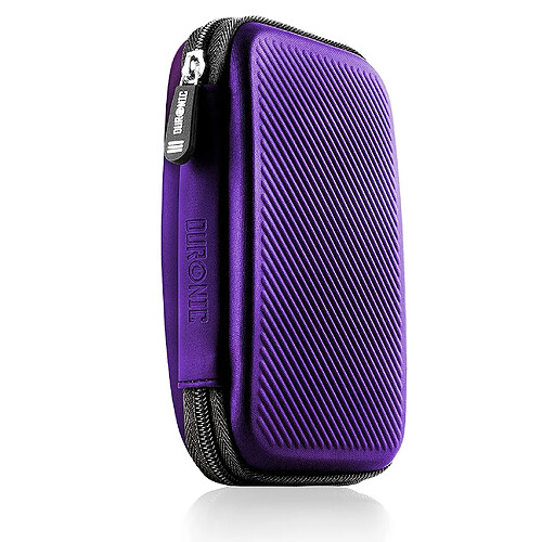 Duronic HDC2 VT étui de Protection Semi Rigide pour Disque Dur, GPS, Batterie Portable, liseuse | Housse pour disques durs externes | Violet | EVA Antichoc | Léger et Compact | 11 x 15 cm