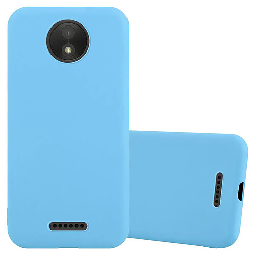 Cadorabo Coque Motorola MOTO C PLUS Etui en Bleu