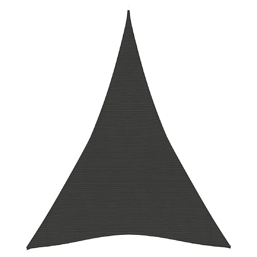 vidaXL Voile d'ombrage 160 g/m² Anthracite 5x7x7 m PEHD