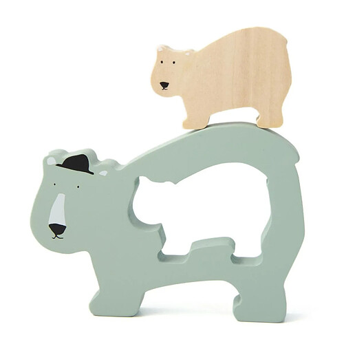 Trixie Baby Puzzle bebe en bois - Mr. Polar Bear