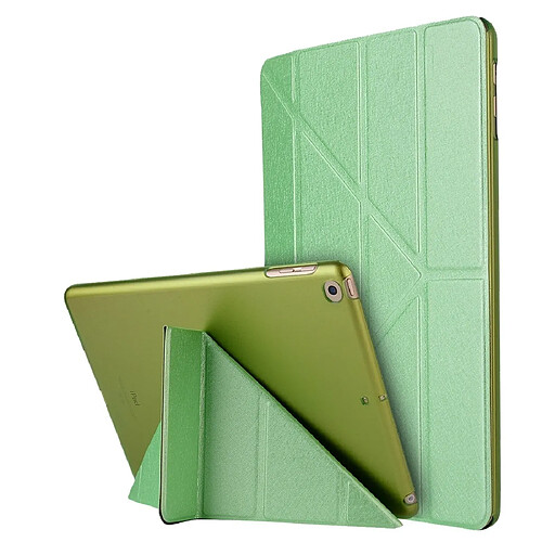 Wewoo Housse Étui Coque Etui à rabat en cuir avec texture de déformation horizontale pour iPad 10,2 pouces Vert