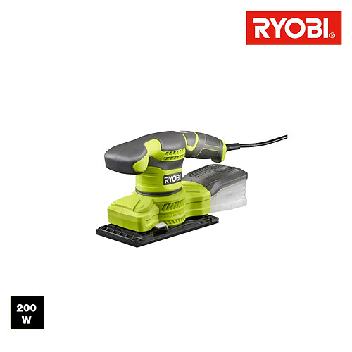 Ponceuse vibrante RYOBI 200W 1/3 de feuille RSS200G