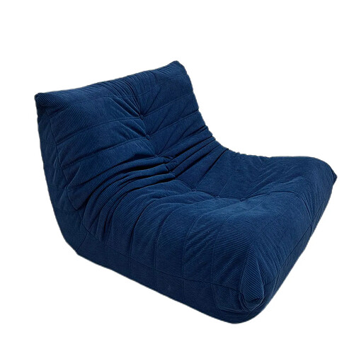 SoftEva Canapé pour une personne - Bleu foncé - pas d'assemblage, soutien ergonomique du corps entier, mousse élastique haute densité, intérieur Premium Soft touch