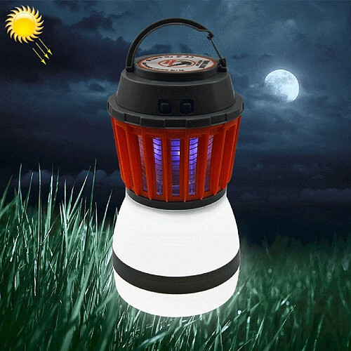 Wewoo IP67 imperméabilisent la lampe de nuit extérieure de tueur de moustique de LED insectes de voyage extérieurs rechargeables mouche le de parasite avec le panneau solaire