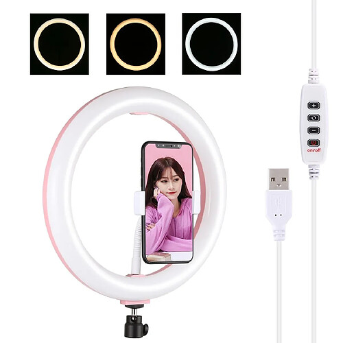 Yonis Ring Light LED 3 Modes Pour Selfies