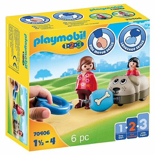 Playmobil® 1 2 3 Wagon chien