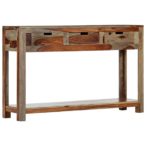 vidaXL Table console avec 3 tiroirs 120x30x75 cm Bois massif