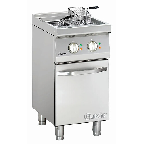 Friteuse Professionnelle - 2 x 9 Litres - 15 kW - sur Armoire - Bartscher