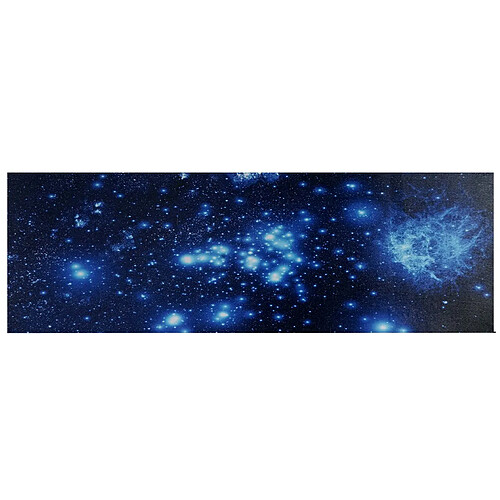 Decoshop26 Tableau LED sur toile illuminé tableau mural minuterie certifié FSC 120x40cm ciel étoilé 04_0003574