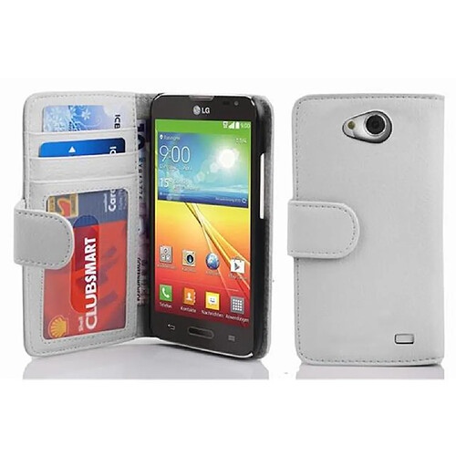 Cadorabo Coque LG L70 (1. SIM) Etui en Blanc