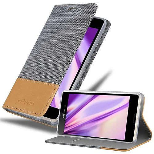 Cadorabo Coque Sony Xperia M4 AQUA Etui en Gris