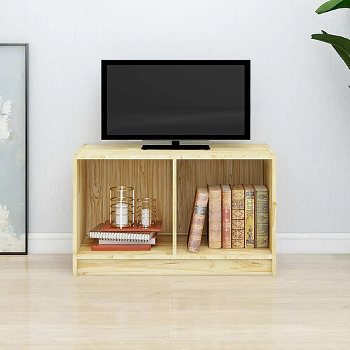 Maison Chic Meuble TV scandinave - Banc TV pour salon 70x33x42 cm bois de pin massif -MN55748