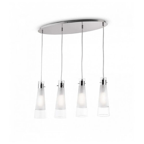 Ideal Lux Suspension Transparente KUKY 4 ampoules