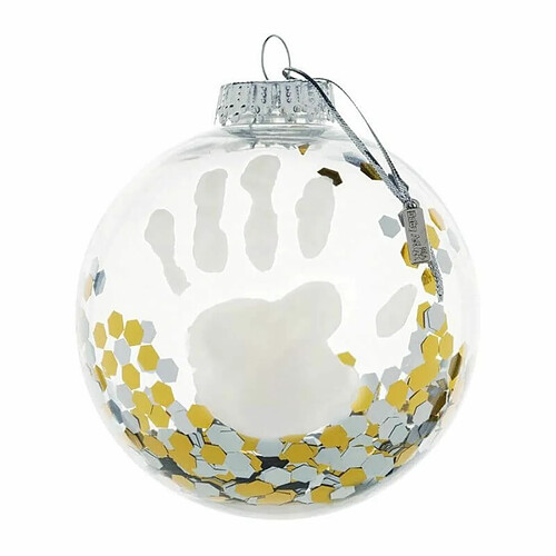 Boule de Noël empreinte Confetti - Baby Art