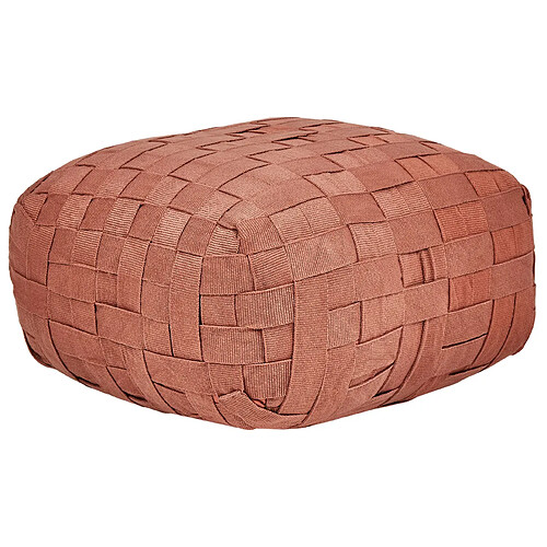 Beliani Pouf BODLA Rouge clair 50 cm 50 cm