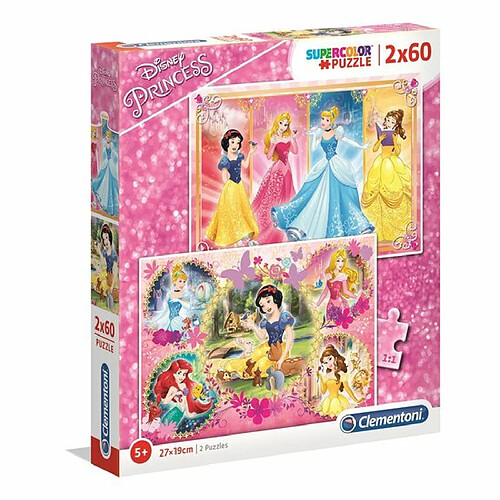 Ludendo SuperColor 2x60 pièces - Disney Princesses