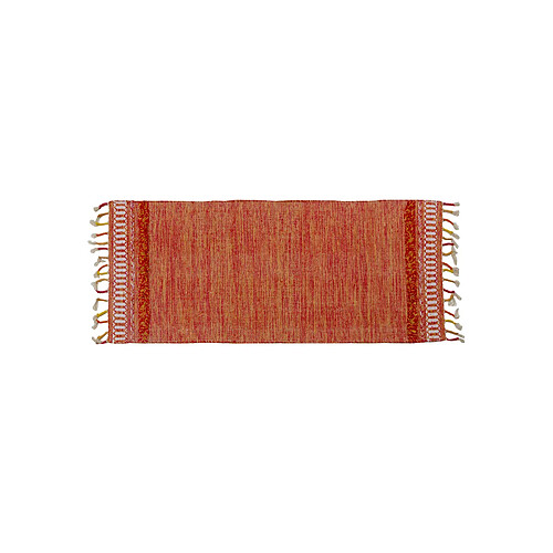 Alter Tapis boston moderne, style kilim, 100% coton, orange, 180x60cm