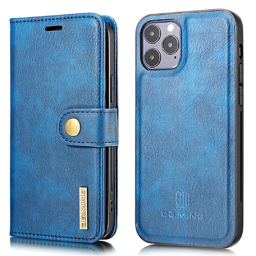 Dg.Ming Etui en PU détachable 2-en-1 bleu pour votre Apple iPhone 13 mini 5.4 pouces