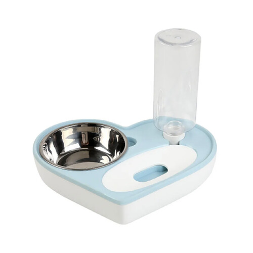 Bol de séparation pour animaux de compagnie Chat Bol d'alimentation automatique pour chiens de petite et moyenne taille - Bleu