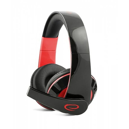 Casques avec Microphone Esperanza EGH300R Noir Rouge