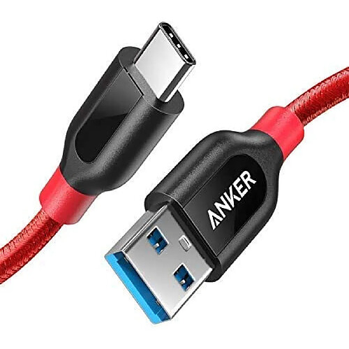 Anker Câble USB C Powerline+ USB Type C de 90 cm en Nylon tressé vers USB 3.0 Extra Solide pour Appareils USB C