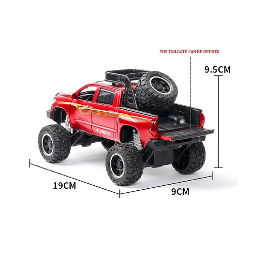 Universal 1: 32 Toyota Tundra Modèle de voiture en alliage Voiture de jouet moulée sous pression Modèle de voiture de jouet tirée vers la collection de jouets pour enfants Livraison gratuite | Voiture de jouet moulée sous pression (rouge)