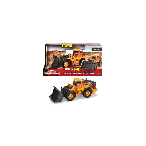 Véhicule de chantier chargeur Majorette GS Volvo L350H 21 cm