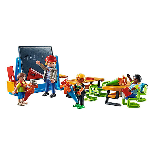 Playmobil® Playmobil Coffret Professeur et Écoliers Playmobil City Life avec Accessoires Multicolore