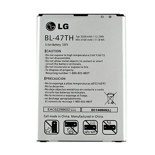 batterie original pile BL-47TH pour LG G PRO 2 F350 D837 D838 3200mah nouveau