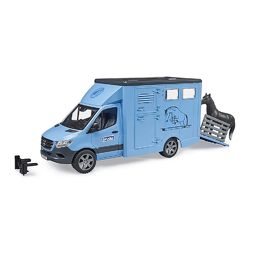 Bruder Camion Bétaillère Mercedes Benz Sprinter avec un cheval