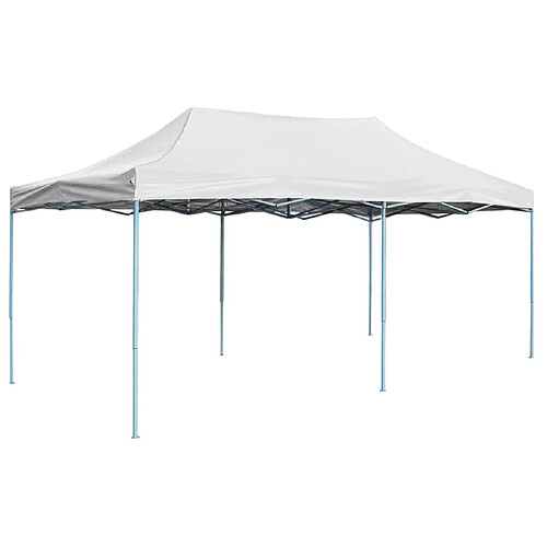 vidaXL Tente de réception pliable professionnelle 3x6 m Acier Blanc