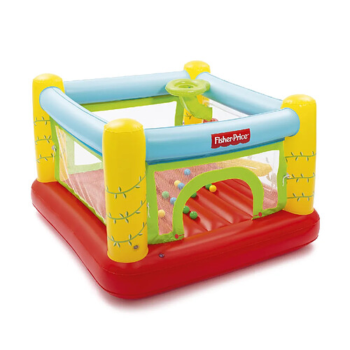 Château Gonflable avec 25 Balles de Jeu Bestway Jumptacular Bouncer 175x173x114 cm Multicolore avec Filet de Sécurité