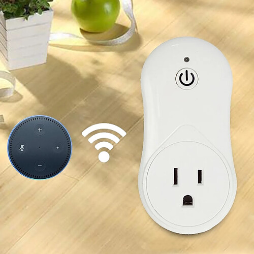 Wewoo Prise Connectée 10A 2,4 GHz Alexa WiFi Contrôle Smart Timer de la maison, AC 100-240 V, américaine